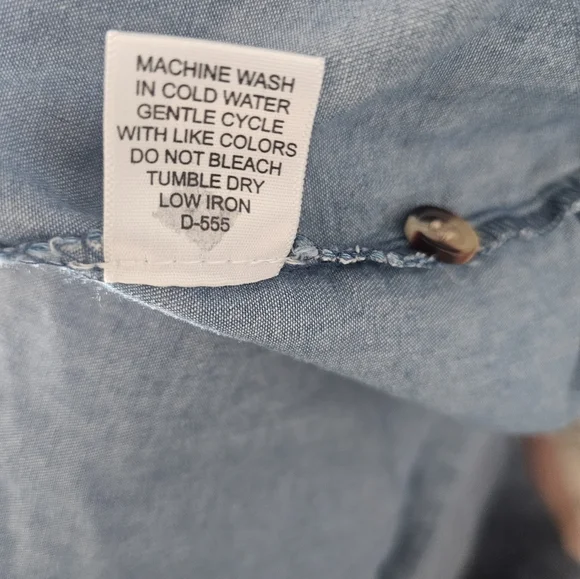 Cotton Denim Button Down Midi Dress - Picture 9 of 11